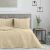AmeliaHome PALSHA cappuccino velvet bedspread in bedroom setting