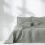 AmeliaHome OPHELIA grey bedspread with matching pillow shams
