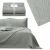 AmeliaHome Ophelia grey bedspread with packaging and detail insert.