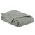 Folded AmeliaHome Ophelia grey microfiber bedspread.