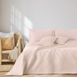 Bedspread OPHELIA colour powder pink fabric microfibre 170x270 AmeliaHome 111448739 - Interior design