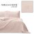 AmeliaHome Ophelia powder pink microfiber bedspread, 170x210 cm