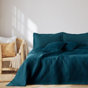 Bedspread OPHELIA sea green microfibre 170x210 AmeliaHome 111448805 - Bedspread