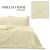 AmeliaHome Ophelia beige bedspread with logo and texture detail