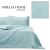 AmeliaHome Ophelia light blue bedspread with detail insert