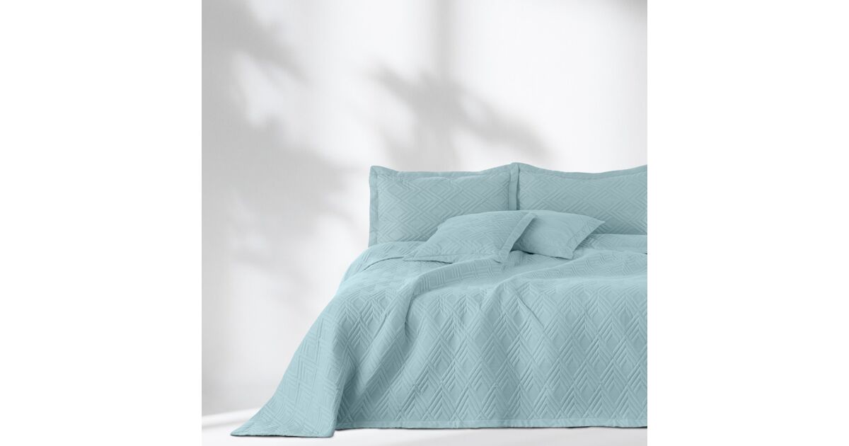 Tagesdecke OPHELIA Farbe himmelblau Stoff Mikrofaser 170x270 AmeliaHome 111448767