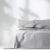 AmeliaHome MEADORE grey microfiber bedspread 260x280 cm on a bed