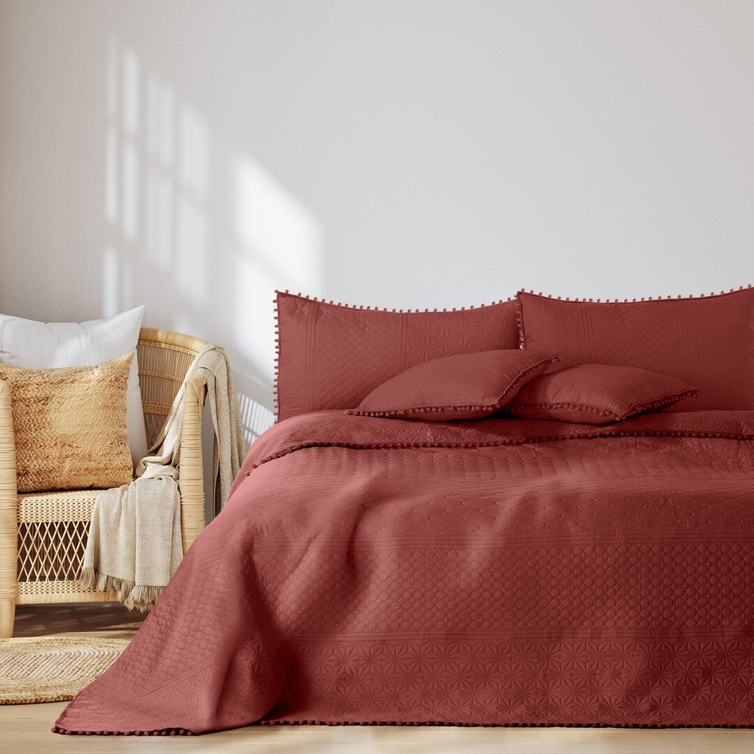 Ágytakaró MEADORE rózsa mikroszálas 260x280 AmeliaHome