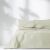 AmeliaHome Meadore cream bedspread on a bed with natural light