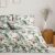 AmeliaHome KINGFISHER white boho bedspread on bed in bedroom setting