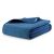 Gefaltete AmeliaHome CARMEN indigoblaue Tagesdecke 260x280 cm Nahaufnahme