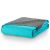 Folded DecoKing AXEL turquoise and gray bedspread