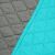 Close-up of DecoKing AXEL turquoise and grey bedspread fabric