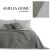 DecoKing AXEL graphite grey bedspread on bed with pillows, Amelia Home branding