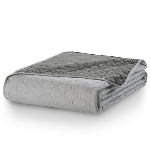 Folded DecoKing Axel graphite grey bedspread 220x240 cm