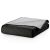 Folded DecoKing Axel black and grey microfiber bedspread