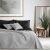 DecoKing Axel black and grey bedspread in bedroom setting