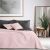 DecoKing AXEL pink and gray bedspread on a styled bed