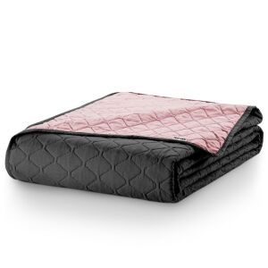 Folded DecoKing AXEL pink and gray bedspread 240x260 cm - Bedspread