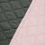 Close-up of DecoKing AXEL pink and gray quilted pattern