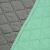 Close-up of DecoKing AXEL mint green and gray quilted bedspread