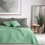 DecoKing AXEL mint green bedspread in bedroom setting