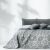 DecoKing ALHAMBRA grey patterned bedspread 260x280 on bed