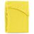 Folded yellow AmeliaHome Ruby fitted terry sheet