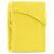 Folded yellow AmeliaHome Ruby fitted terry sheet