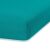 Close-up of turquoise fitted sheet texture