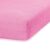 Close-up of pink terry fitted sheet