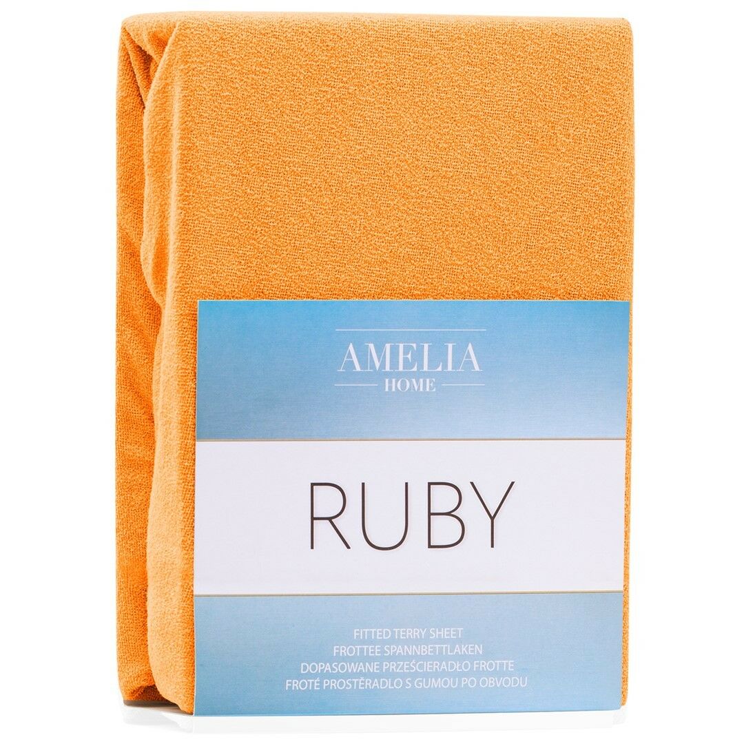 Lepedő RUBY narancssárga frottír 220-240x220 AmeliaHome