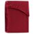 Close-up of AmeliaHome Ruby burgundy fitted sheet