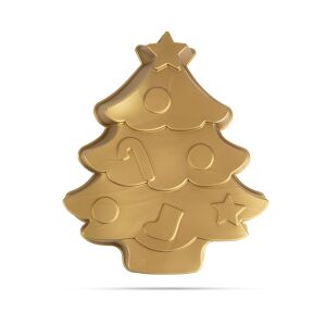 Karácsonyfa Gold Silicone Baking Mold, Christmas Tree Shape - Baking Mold