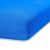 Close-up of AmeliaHome Ruby blue fitted sheet corner