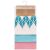 AmeliaHome Letty kitchen towels set in packaging, pink, turquoise and white with leaf print