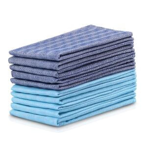 LOUIE dark blue kitchen towels, 50x70 cm, plain classic design - DecoKing