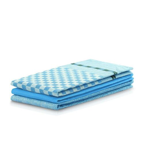 Stacked Decoking Louie blue kitchen towels