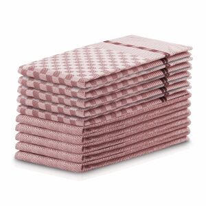 Stack of Decoking Louie powder pink kitchen towels, 50x70 cm - DecoKing