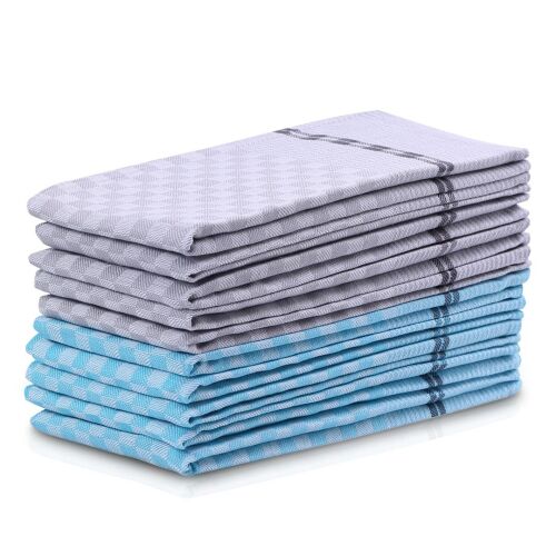 LOUIE blue and gray kitchen towels, 50x70 cm, classic design