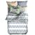 Top view of DecoKing BASIC grey geometric bedding set