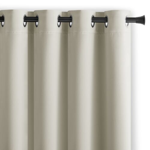 Blackout cortina BLACKOUT culoare crem stil clasic argint inelare blackout 140x175 AmeliaHome