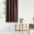AmeliaHome Brown Blackout Curtain in Living Room Setting