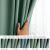 AmeliaHome Mint Green Blackout Curtain Color Variations Under Different Lighting