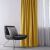AmeliaHome Mustard Yellow Blackout Curtain in Living Room Setting