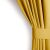 Close-up of AmeliaHome mustard yellow blackout curtain with tieback