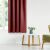AmeliaHome rose Blackout Curtain in living room