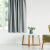 AmeliaHome Blackout Curtain in Living Room Setting, Silver Grey