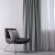 AmeliaHome Blackout Curtain in Grey Silver Room Setting