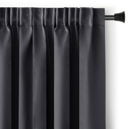 Blackout curtain BLACKOUT graphite grey strip blackout 140x270 AmeliaHome 144362235